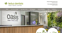 Desktop Screenshot of leducdentists.ca